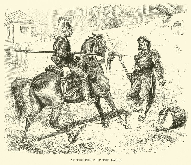 Vid punkten av lansen, september 1870 av English School