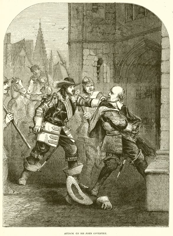 Attack mot Sir John Coventry av English School