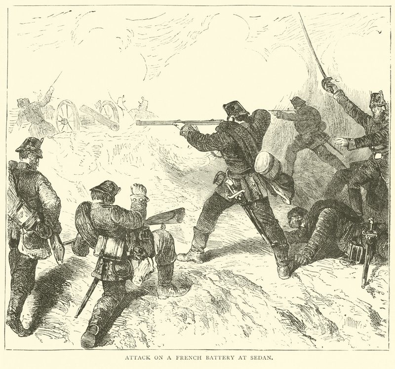 Attack mot ett franskt batteri vid Sedan, september 1870 av English School