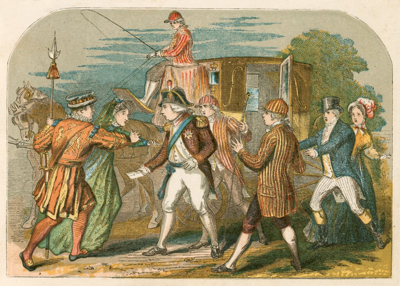 Mordförsök på George III av Margaret Nicholson av English School