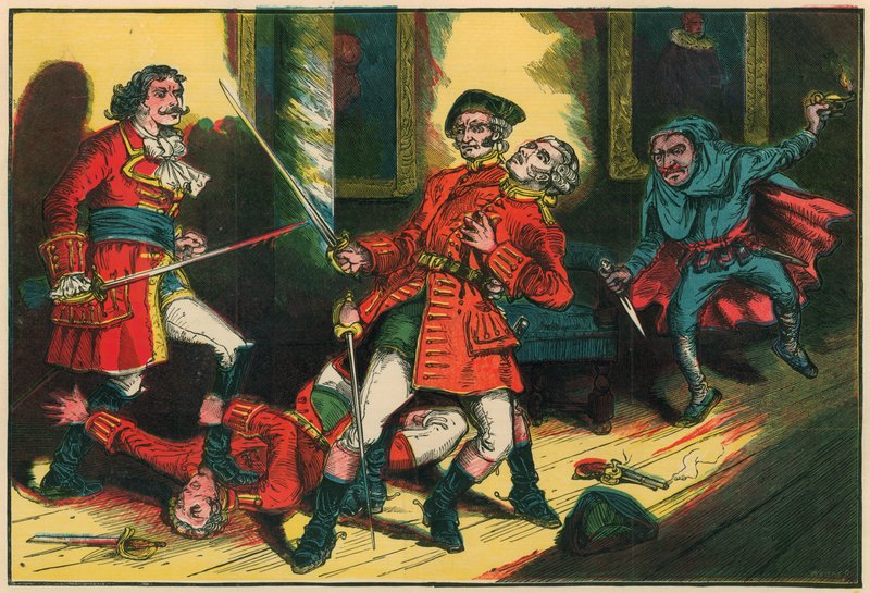 Försök att fånga Dick Turpin av Bow Street Runners av English School