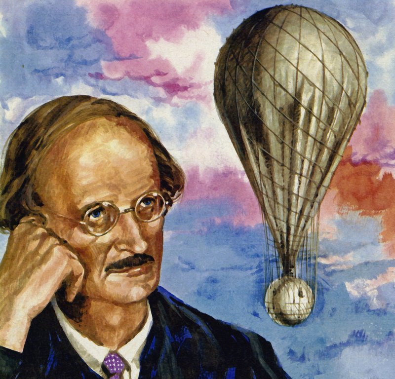 Auguste Piccard, en schweizisk forskare, steg till över 53 000 fot i en ballong av English School