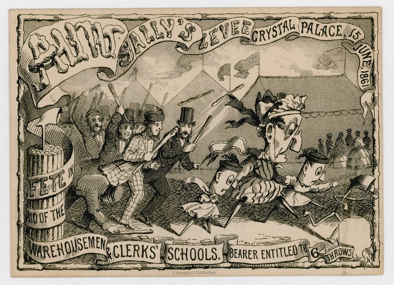 Moster Sallys Levee, Crystal Palace, 15 juni 1861 av English School