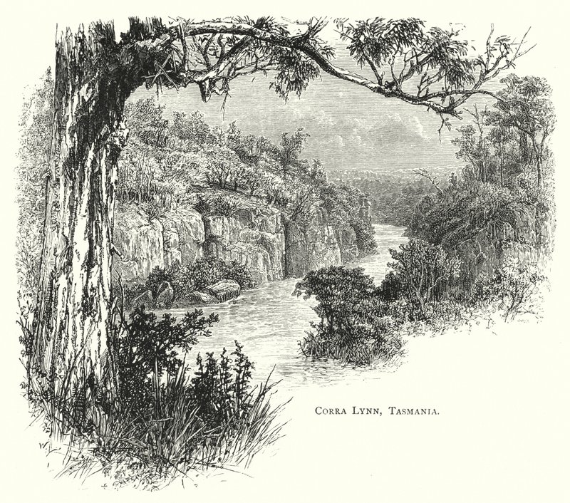 Australien: Corra Lynn, Tasmanien (gravyr) av English School