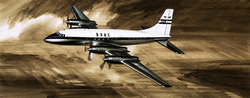 BOACs Whispering Giant, Bristol Britannia av English School