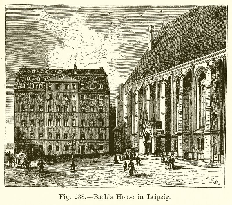 Bachs hus i Leipzig av English School