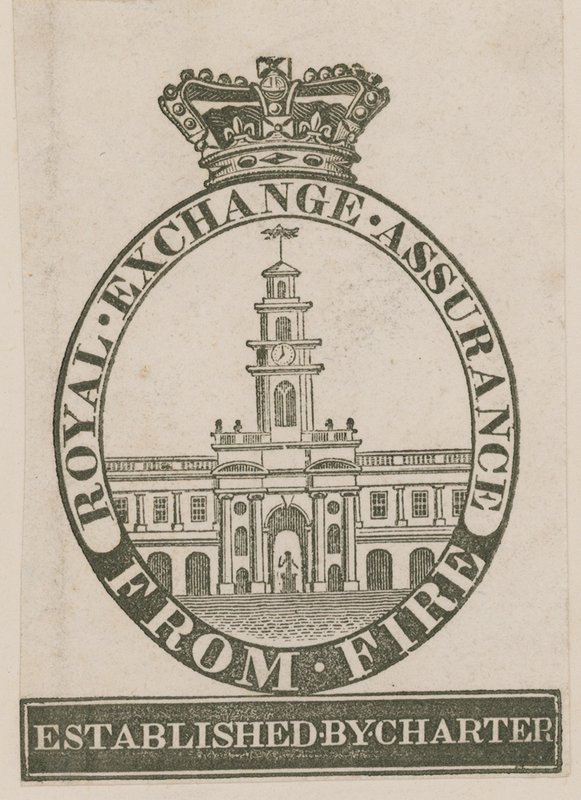Märke för Royal Exchange Assurance from Fire av English School