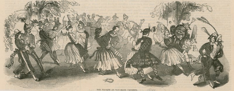 Bal Masque på Vauxhall Gardens av English School