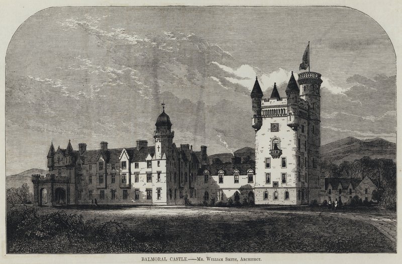 Balmoral Castle (gravyr) av English School