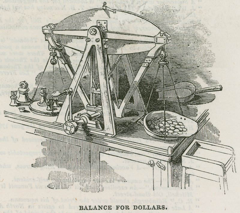 Bank of England, Bullion Office och Gold Weighing Room av English School