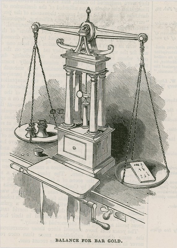 Bank of England, Bullion Office och Gold Weighing Room av English School
