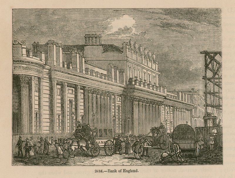 Bank of England, Sir John Soanes South Front, 1823 av English School