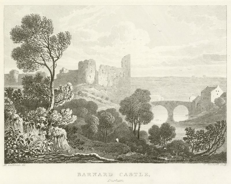 Barnard Castle, Durham (gravyr) av English School