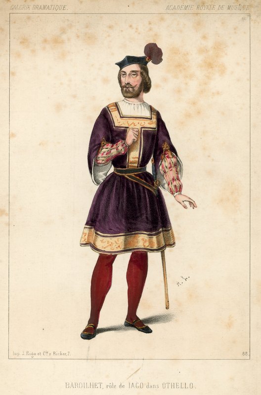 Baroilhet i rollen som Iago från Othello av English School