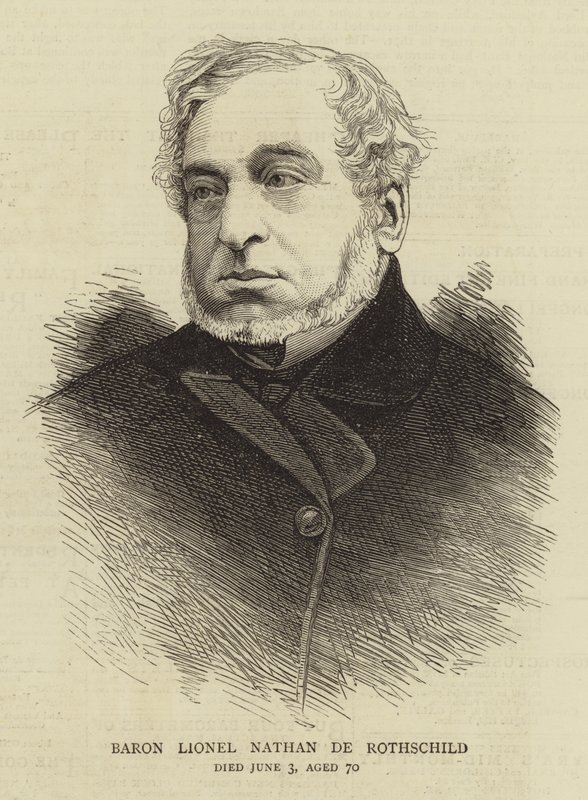 Baron Lionel Nathan de Rothschild (gravyr) av English School