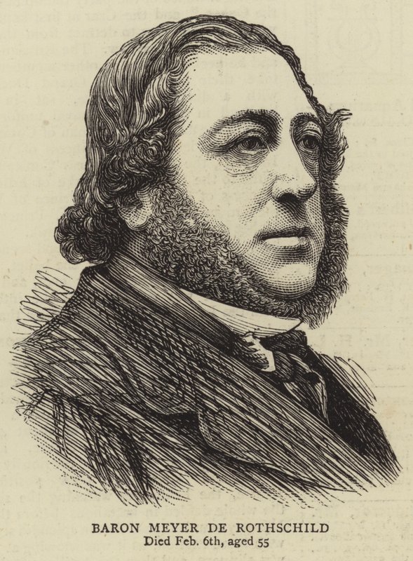 Baron Mayer de Rothschild (gravyr) av English School