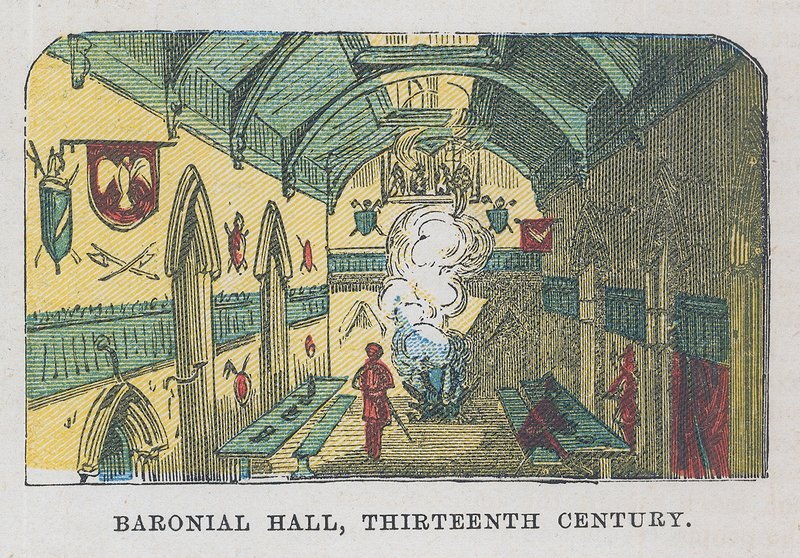 Friherrlig sal, 1200-talet av English School
