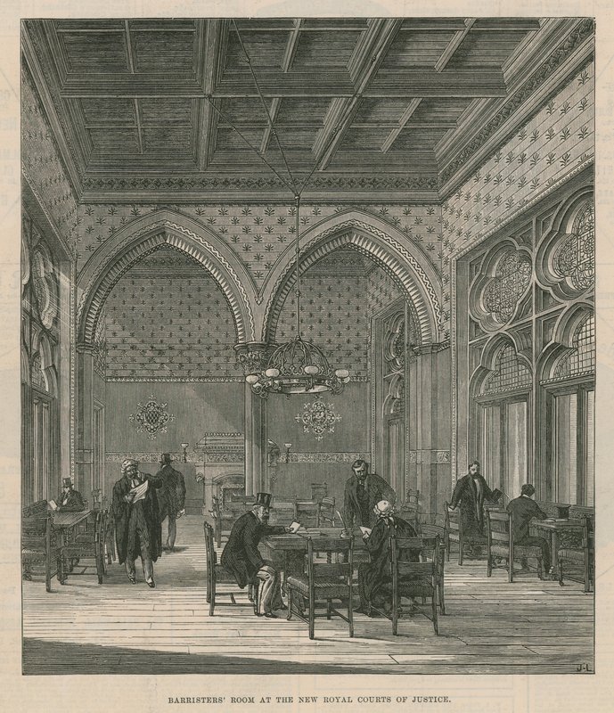 Barristers Room vid de nya Royal Courts of Justice av English School