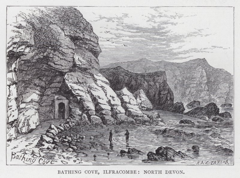 Bathing Cove, Ilfracombe, North Devon (gravyr) av English School