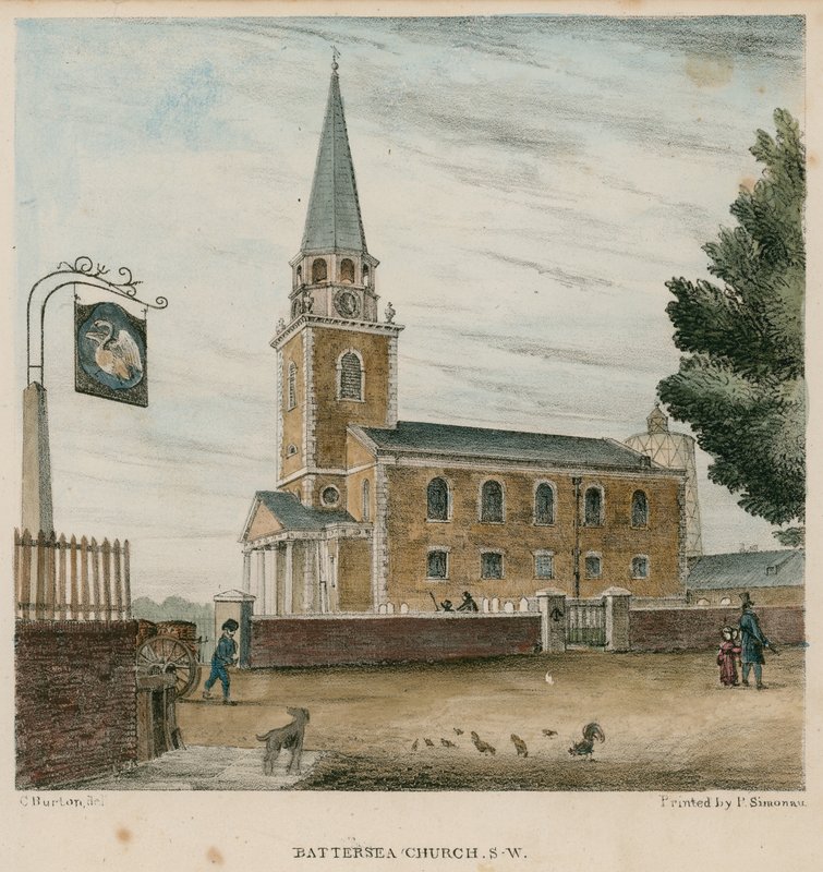 Battersea Church, Surrey av English School