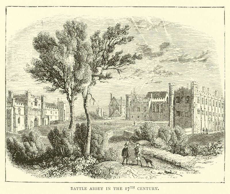 Battle Abbey på 1600-talet av English School