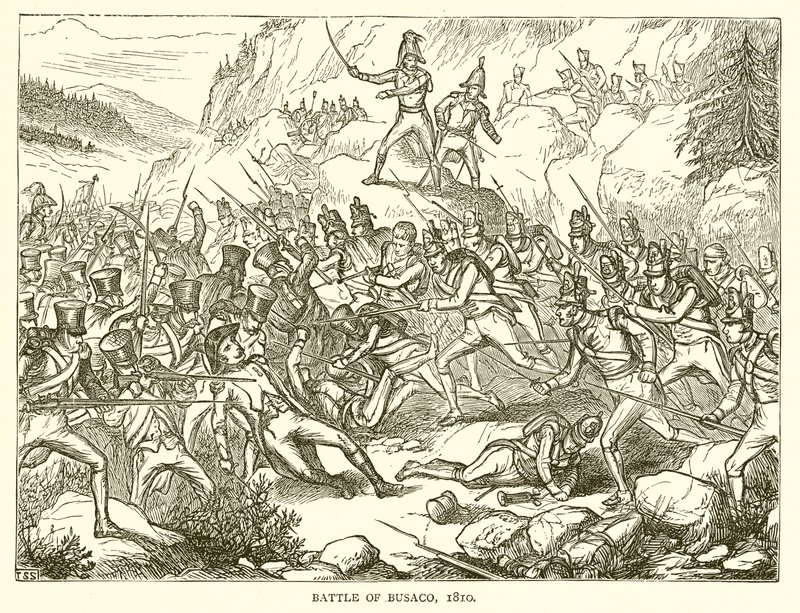 Slaget vid Busaco, 1810 av English School