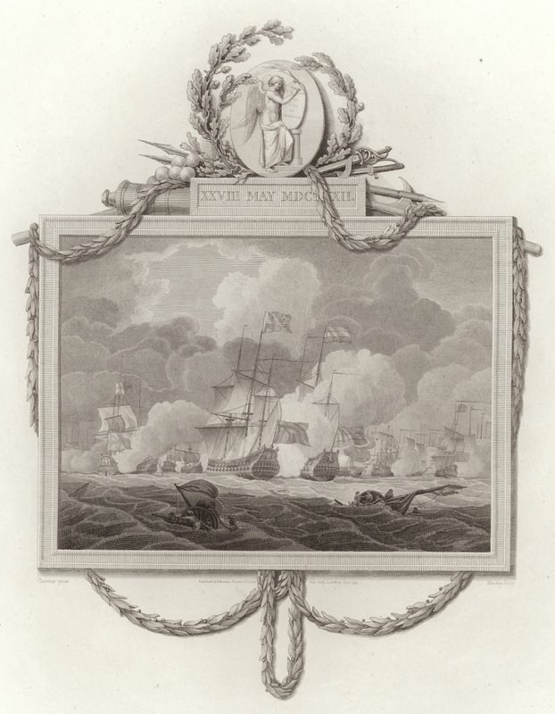Slaget vid Solebay, 28 maj 1672 av English School