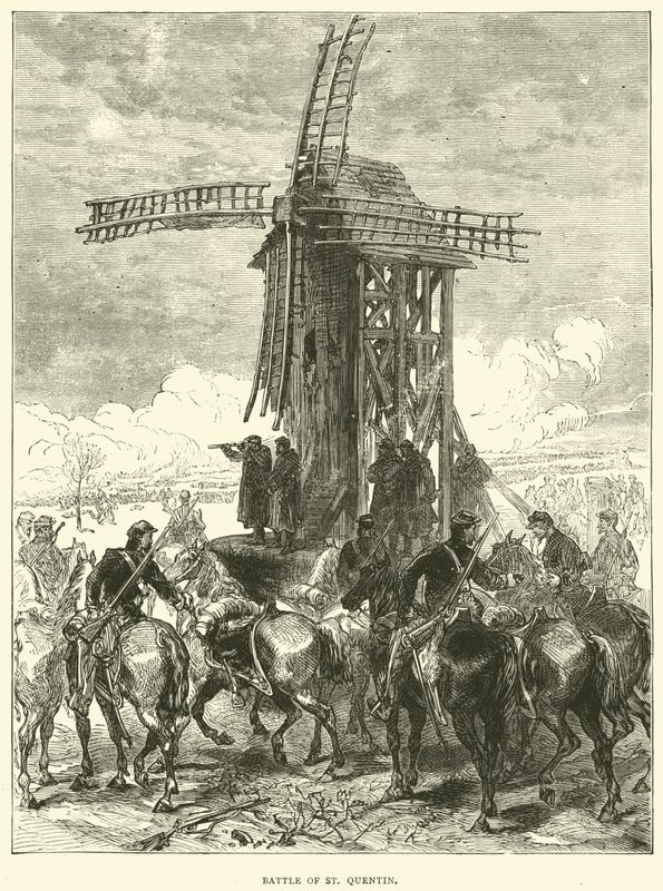 Slaget vid St Quentin, januari 1871 av English School