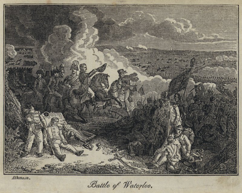 Slaget vid Waterloo (gravyr) av English School