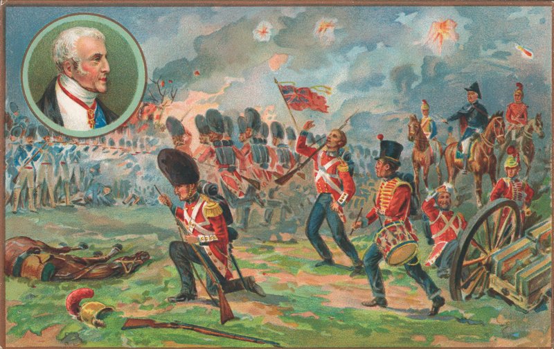 Slaget vid Waterloo, 18 juni 1815 av English School