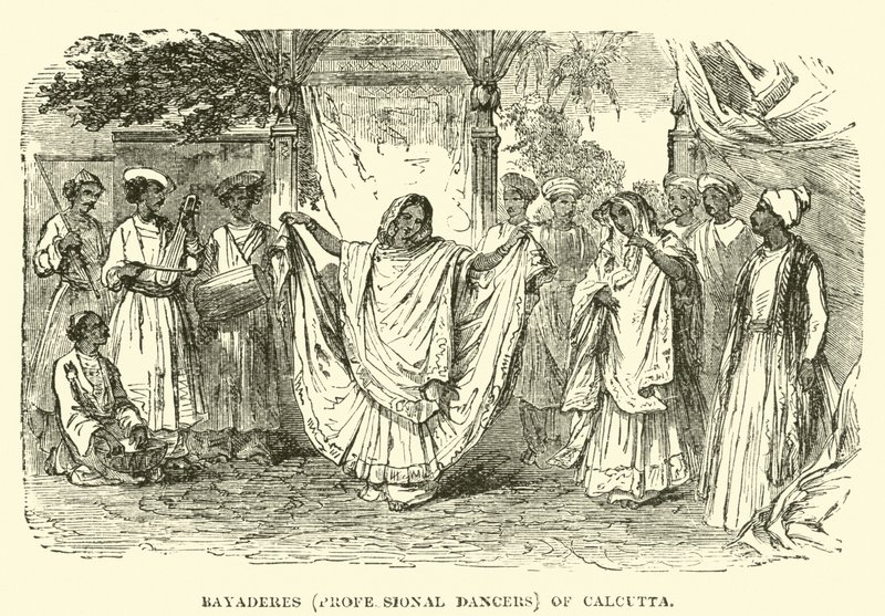 Bayaderes (Professionella dansare) från Calcutta av English School