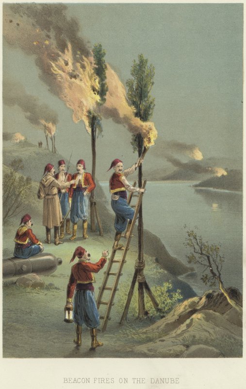 Beacon bränder på Donau av English School