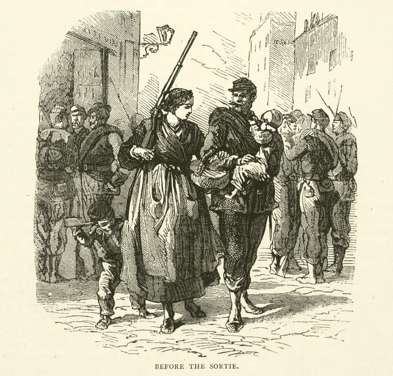 Före Sortien, januari 1871 av English School