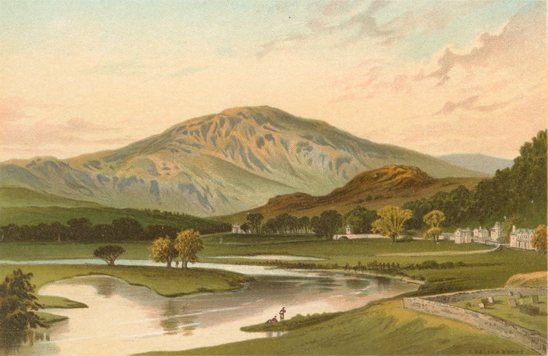 Ben Ledi från Callander Bridge av English School