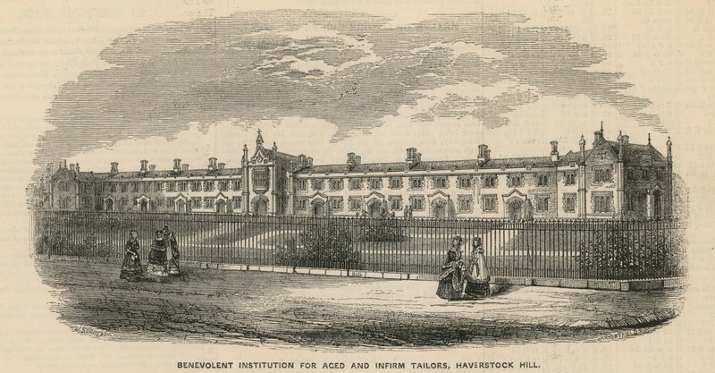 Välvillig institution för äldre och handikappade skräddare på Haverstock Hill av English School