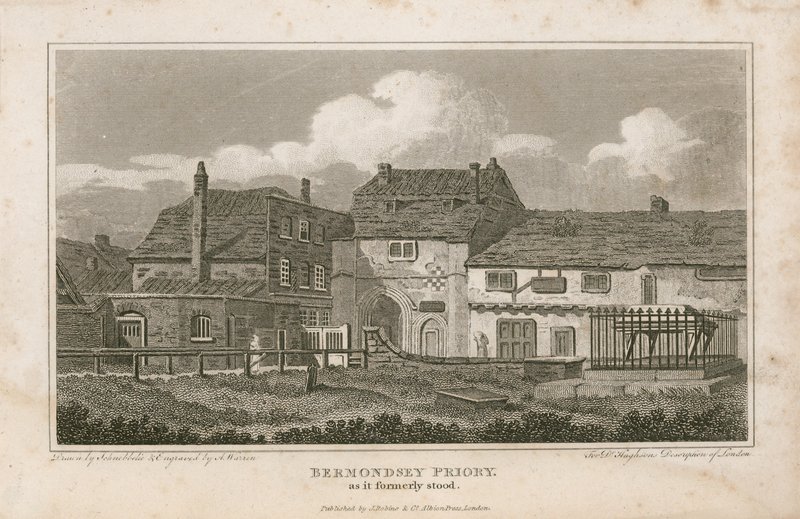 Bermondsey Priory, som det tidigare såg ut av English School