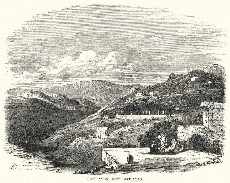 Beth-Aven, nu Beit-Avan (gravyr) av English School