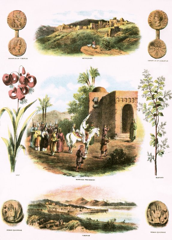 bibliska illustrationer av English School