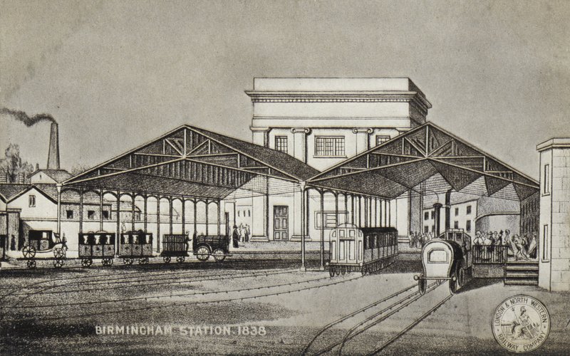 Birmingham Station, 1838 av English School