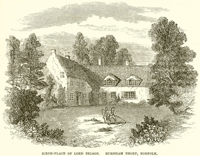 Lord Nelsons födelseplats. Burnham Thorp, Norfolk av English School