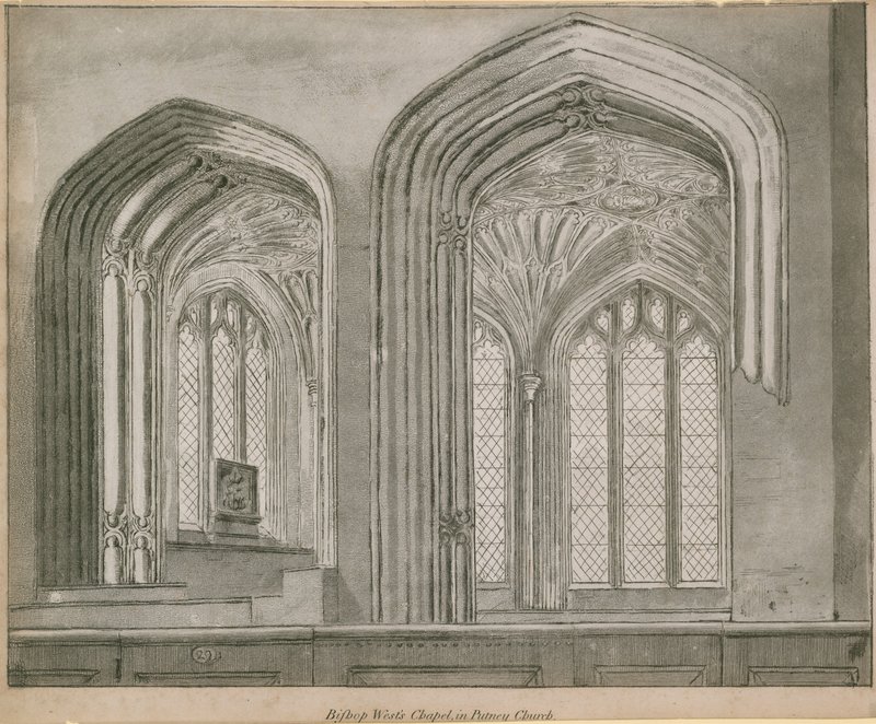 Bishop Wests Chapel i Putney Church av English School