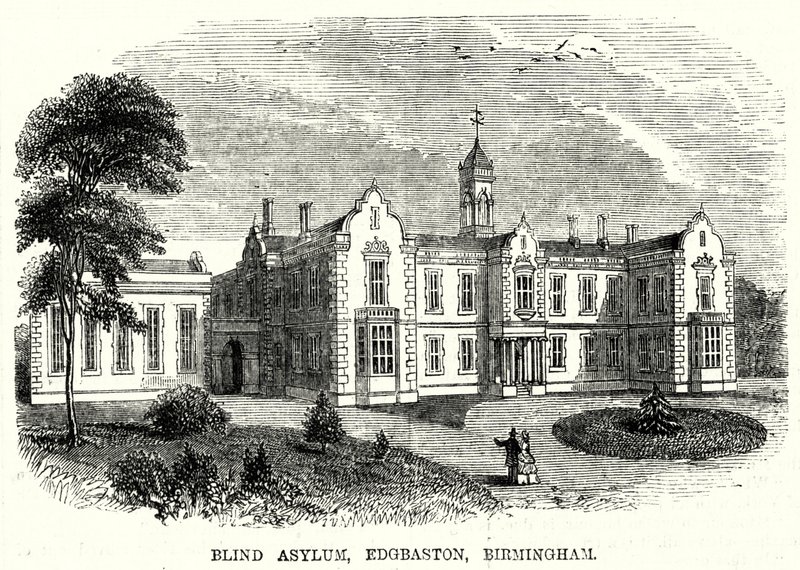 Blind Asylum, Edgbaston, Birmingham (gravyr) av English School