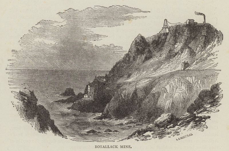 Botallackgruvan (gravyr) av English School