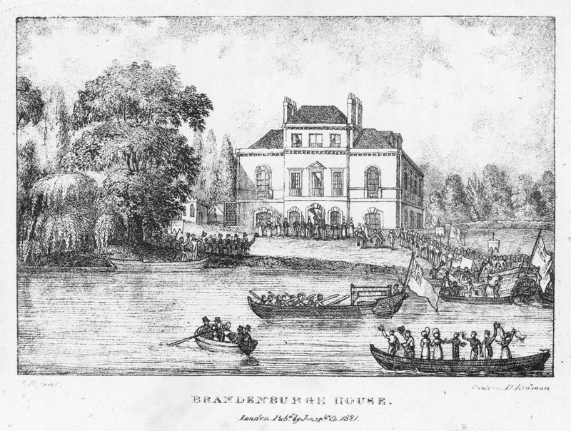 Brandenburgh House, London (gravyr) av English School