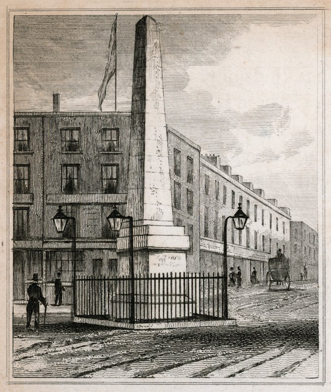 Brass Crosbys Obelisk av English School