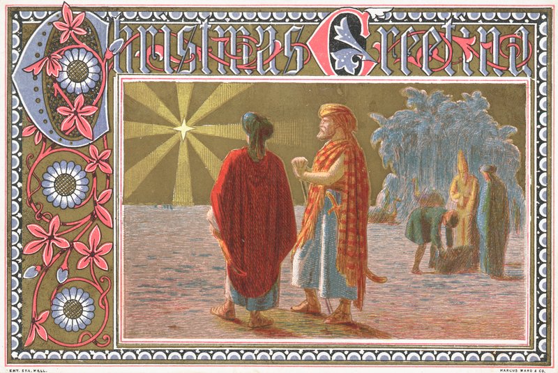 Bright North Star, julkort av English School