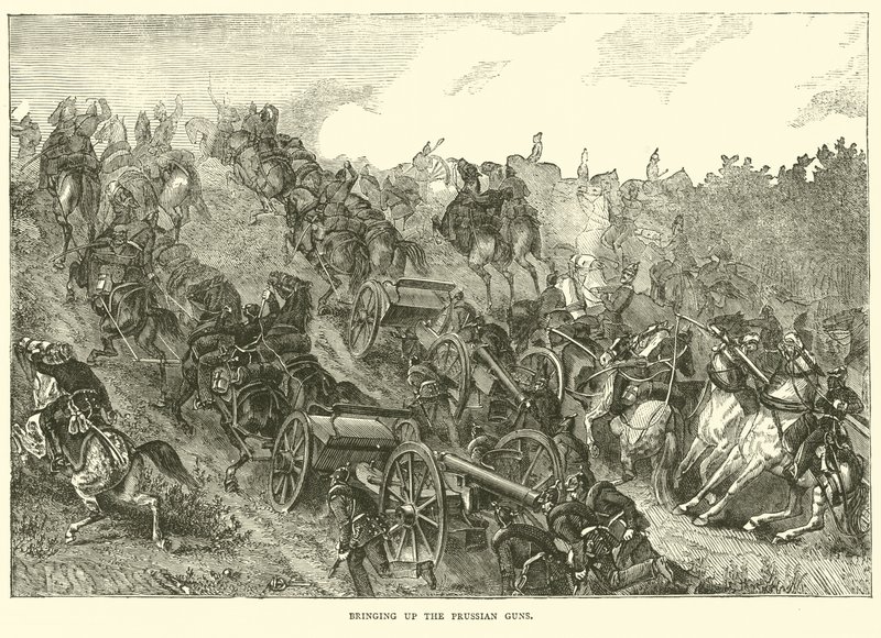 Att ta upp de preussiska kanonerna, augusti 1870 av English School