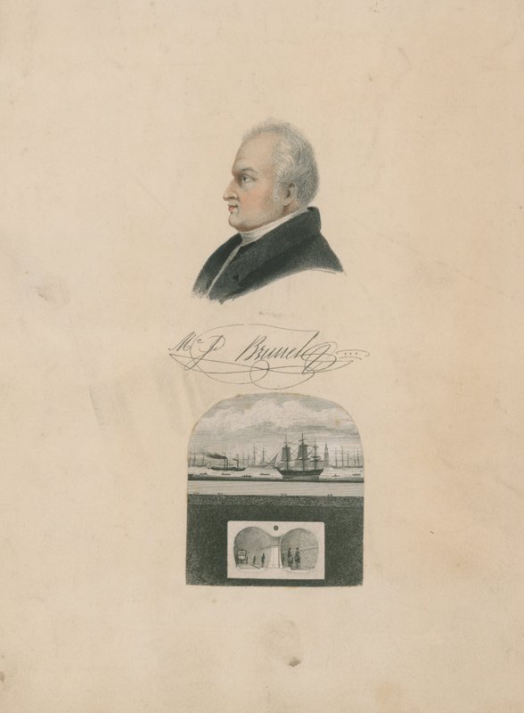Brunel och en del av Thames-tunneln av English School