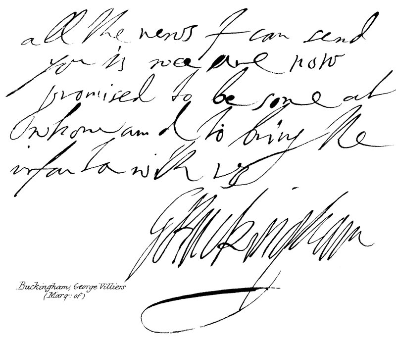 Buckingham, George Villiers (Marq: of) av English School
