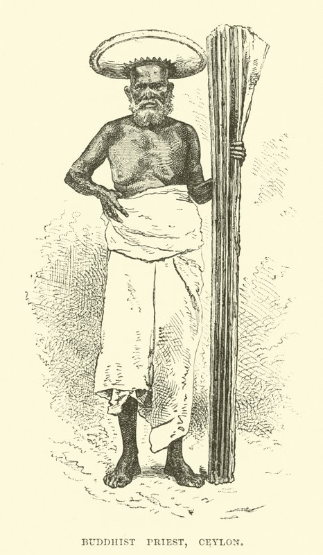 Buddhistpräst, Ceylon av English School